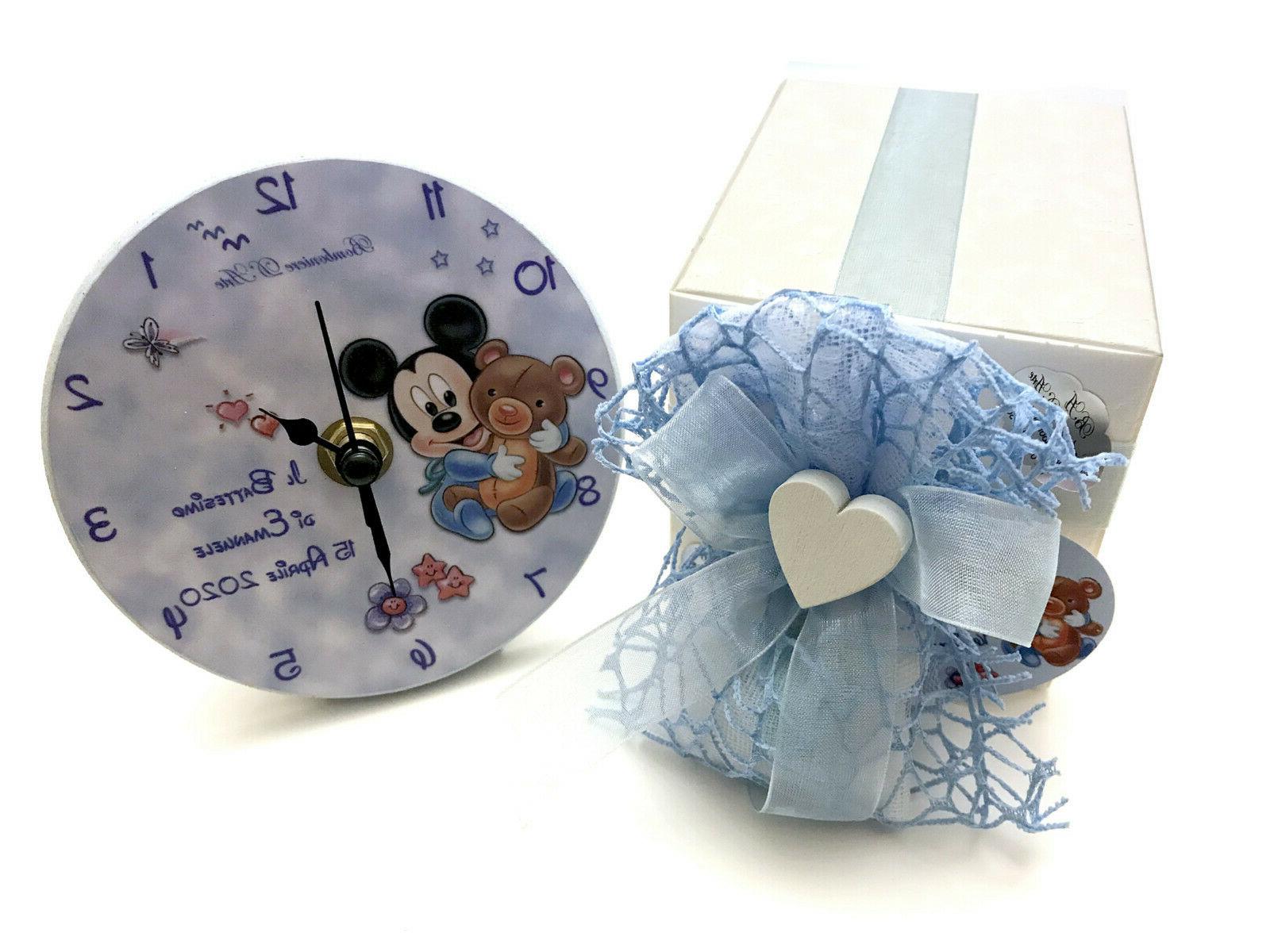 battesimo compleanno orologio bomboniera bimba bimbo persona