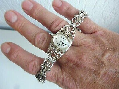 bella vecchio orologio da polso 835 argento