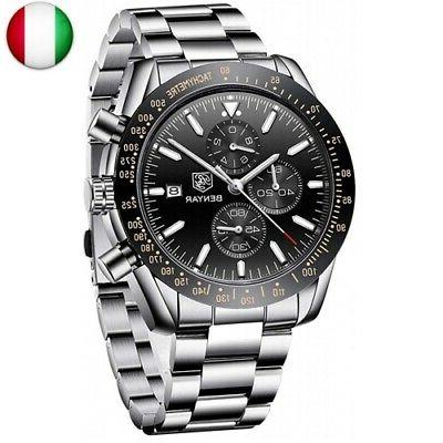 benyar orologio cronografo da uomo movimento al