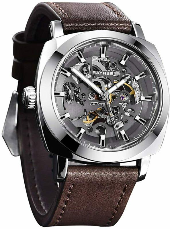 benyar orologio da polso meccanico automatico uomo