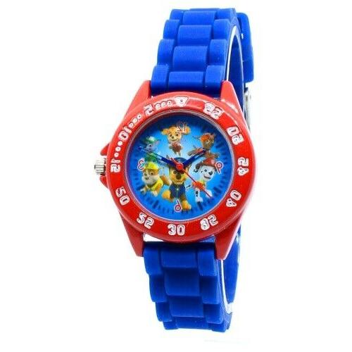 blu bambini orologio analogico con cinturino in