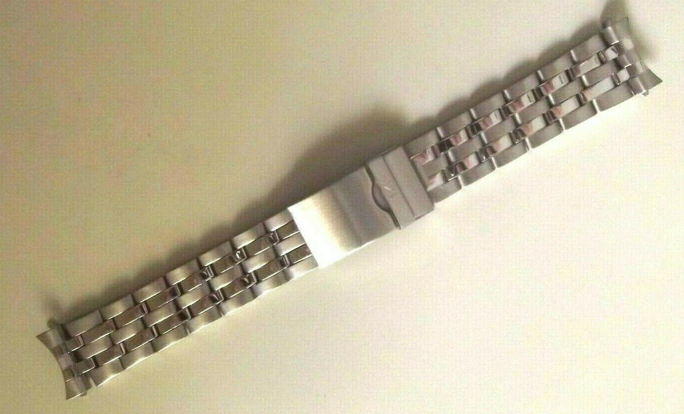 bracciale acciaio mod pilot ansa curva 20