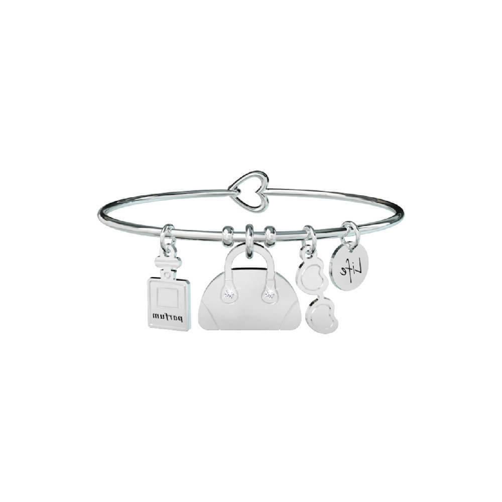 bracciale donna kidult in acciaio borsa i