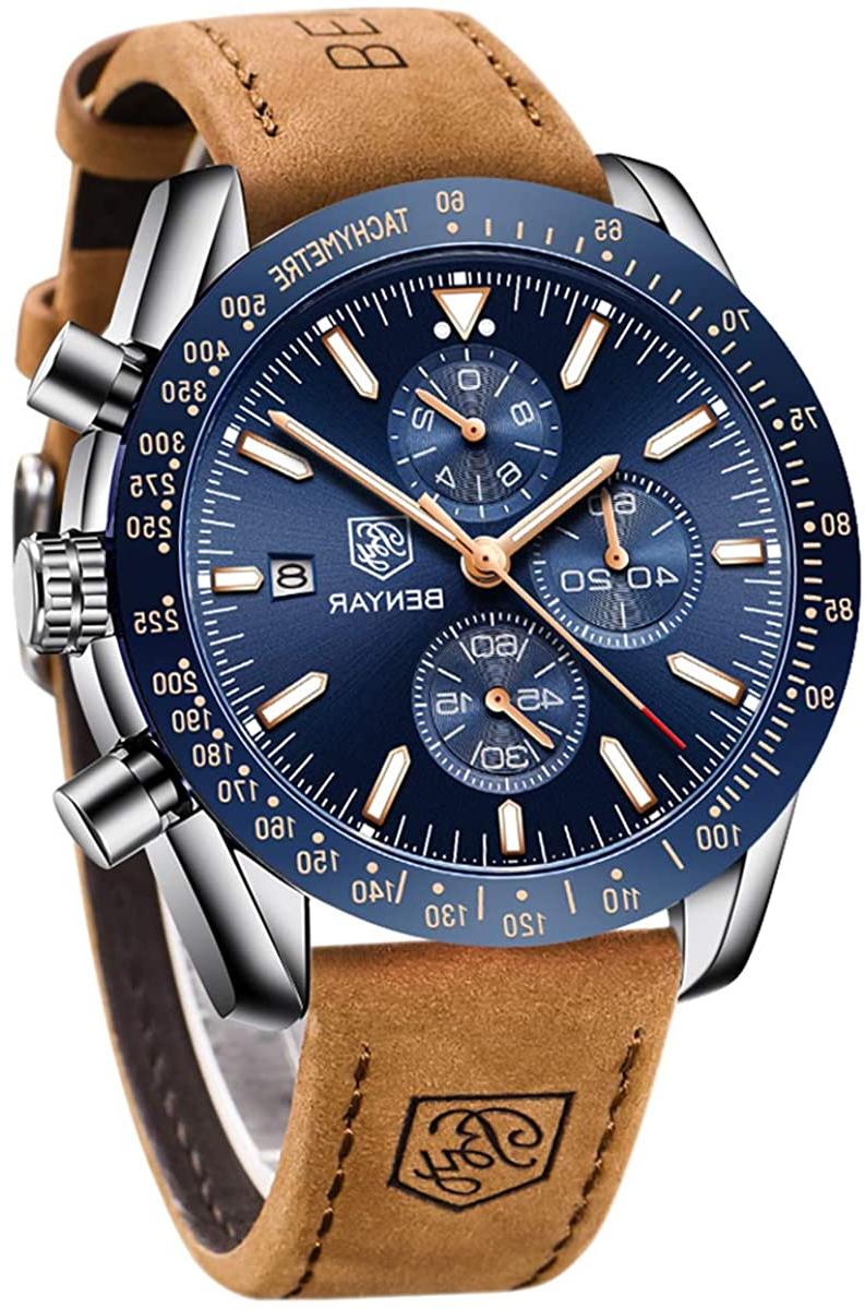 by benyar orologio cronografo da uomo movimento