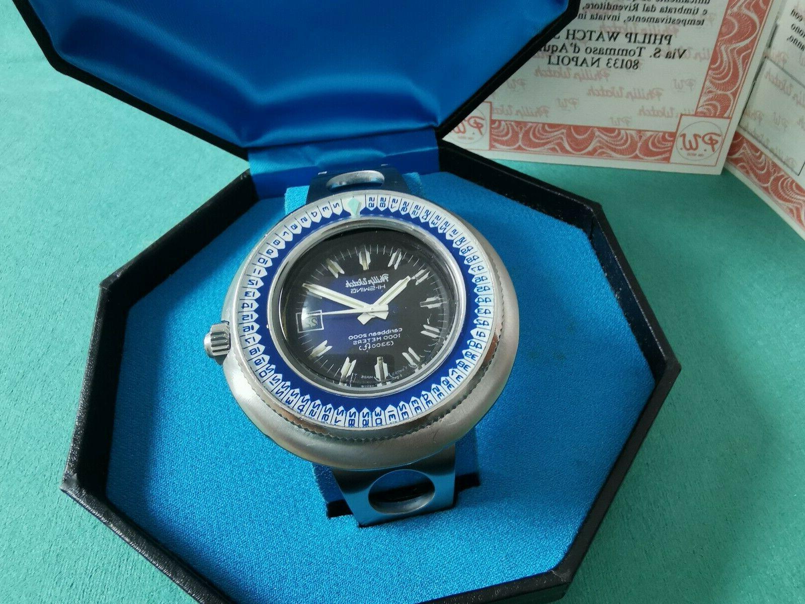 caribbean 2000 hi swing diver vintage blu