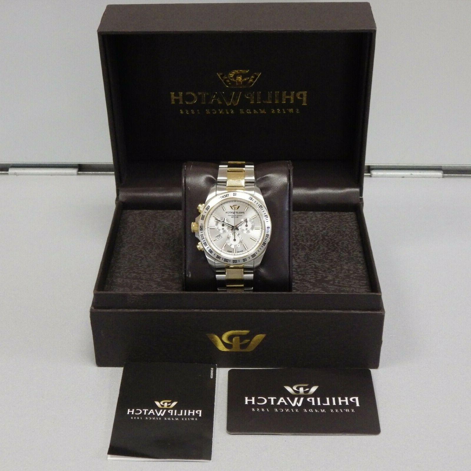 caribe ref r8273607001 quartz chronograph watch cronografo