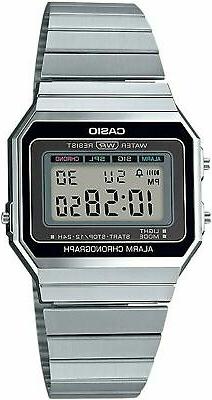 O Da Polso Digitale Al Quarzo In Acciaio Con Luce E Allarme 