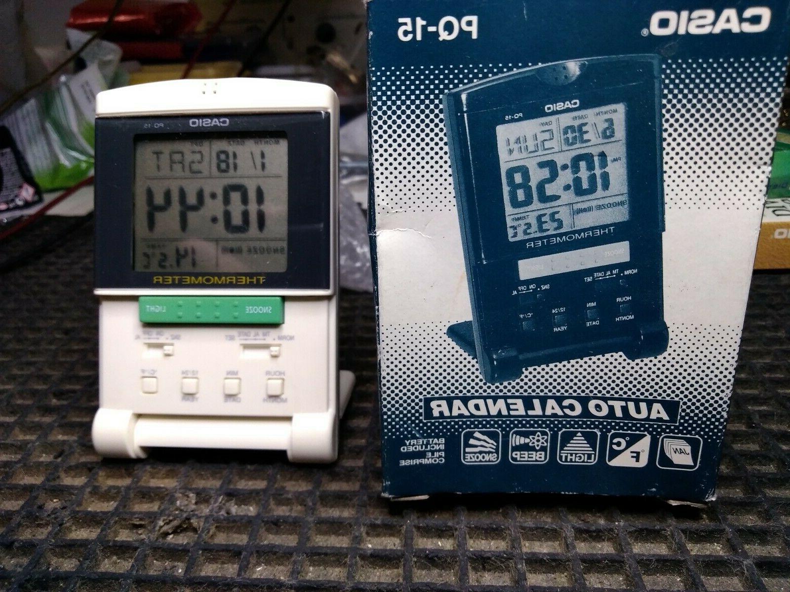 casio orologio sveglia calendario con termometro casio