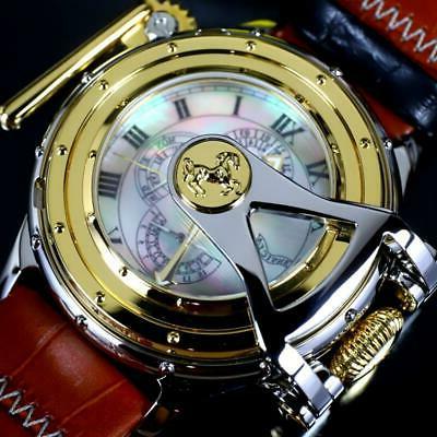 chatham and dover orologio bianco pelle placcato