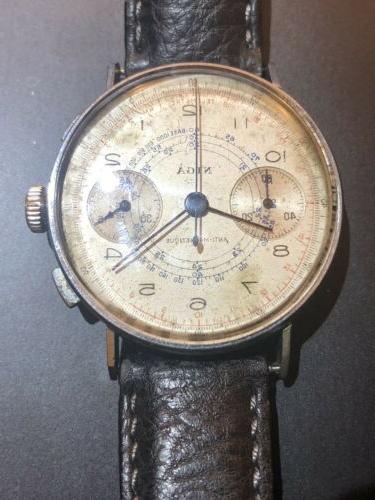chronograph carica manuale anni 50 36 mm