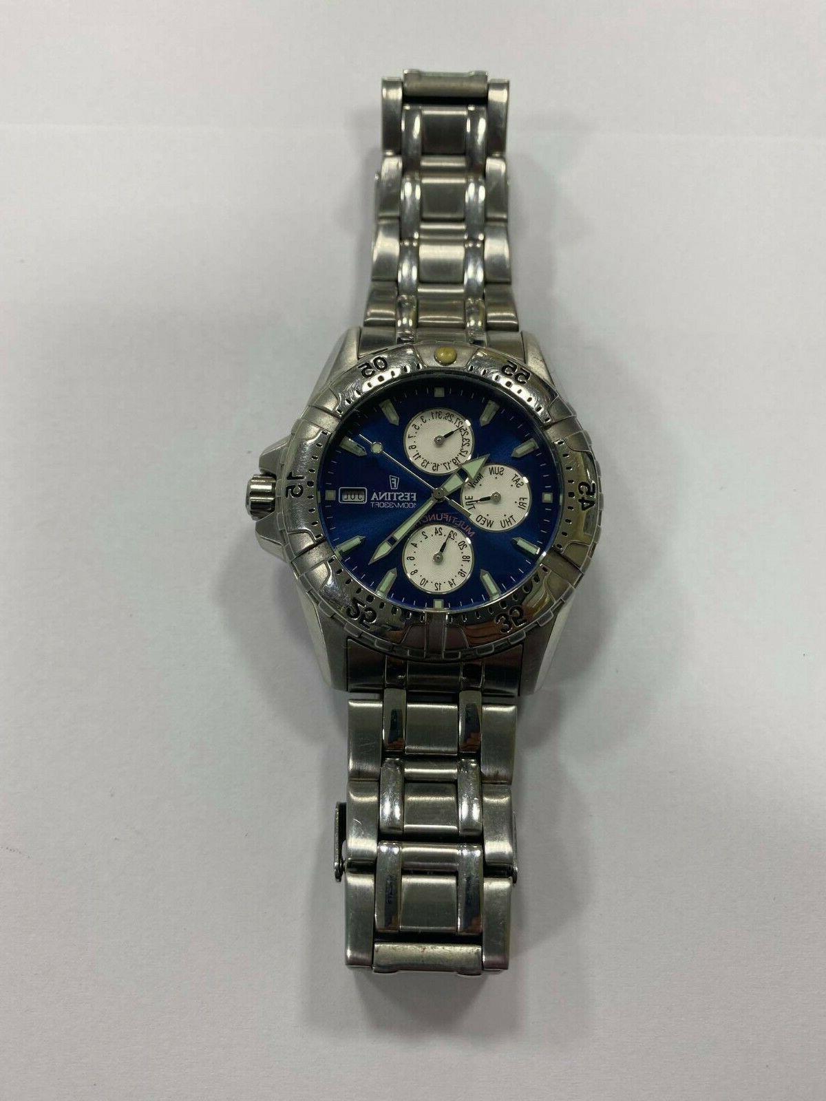 chronograph quartz multifunction 16059 40mm mens watch