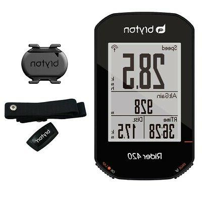 ciclocomputer gps rider 420 con fascia cardio