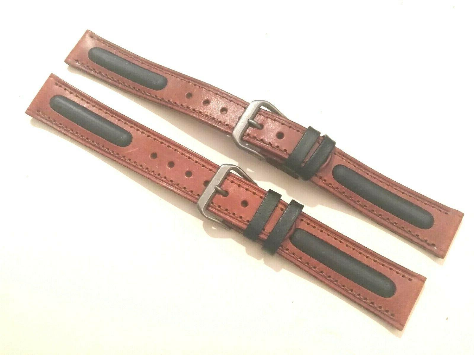 cinturini orologi in cuoio con inserti nuovo