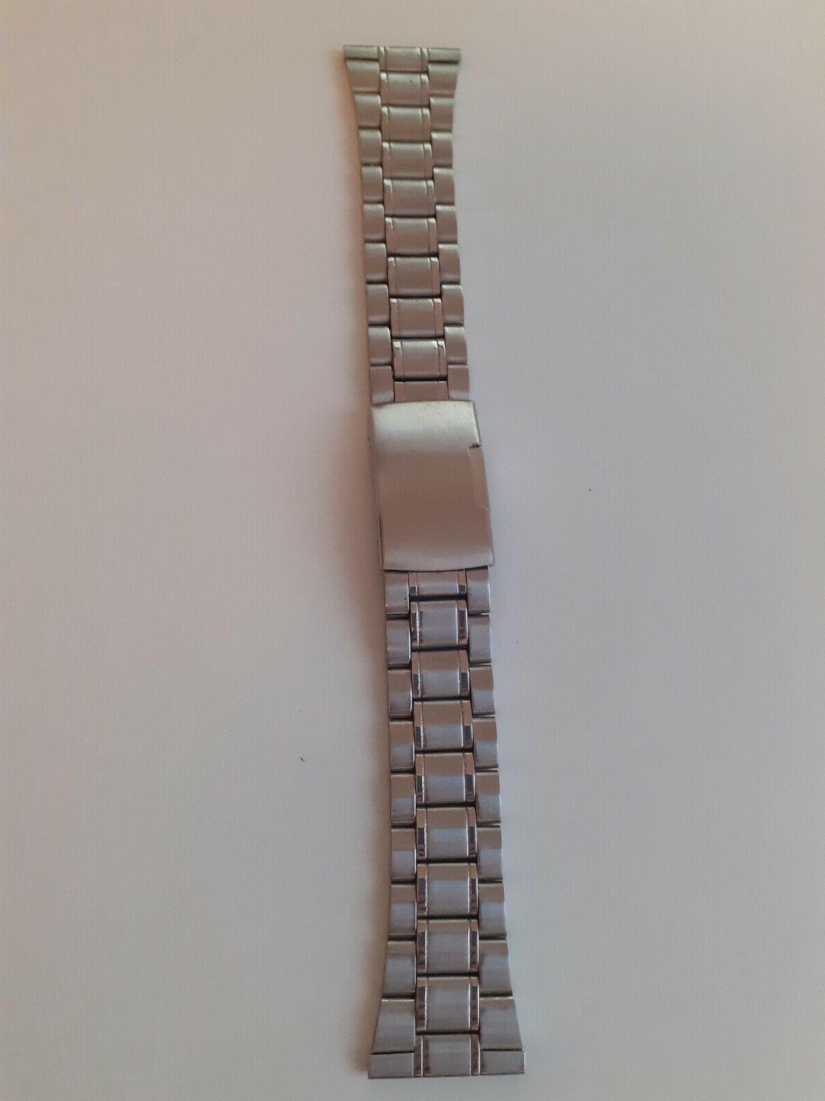 cinturino bracciale orologio nuovo in acciaio con