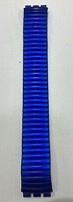 O "swatch Molla" 19 Mm Resina Blu Elastico  - Nuovo