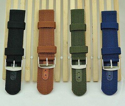 cinturino orologio nylon 16mm 18mm 20mm 22mm