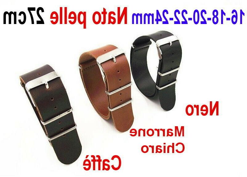 cinturino orologio pelle pu 16mm 18mm 20mm