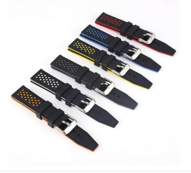 cinturino orologio silicone puntini 20mm 22mm 24mm