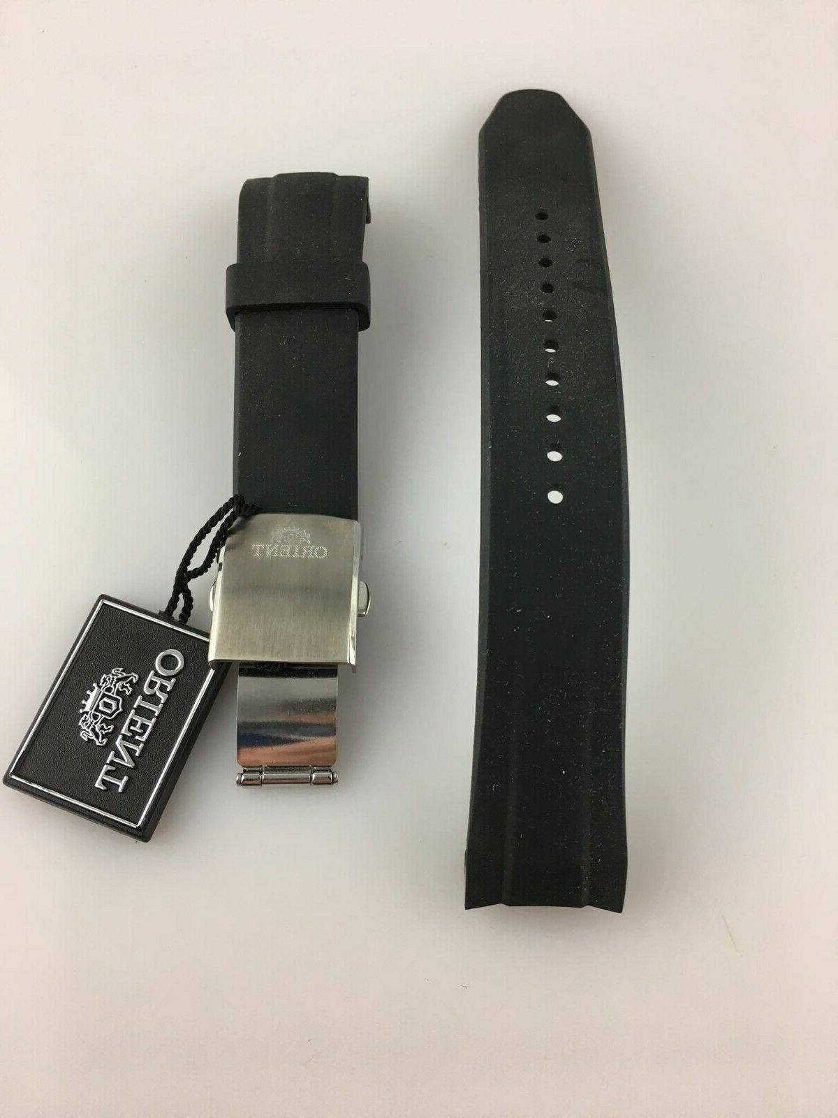 cinturino orologio uomo 22mm gomma nero new
