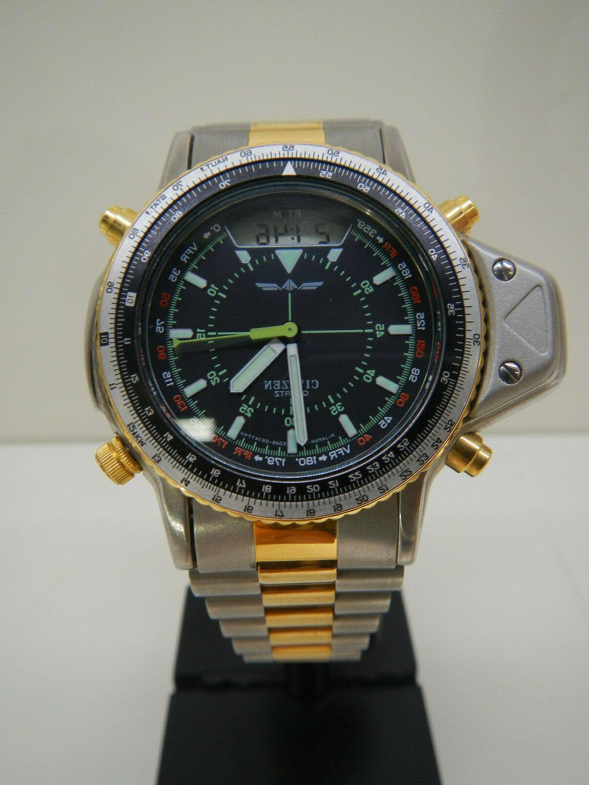 citizen aerochron promaster quarzo acciaio uomo c046