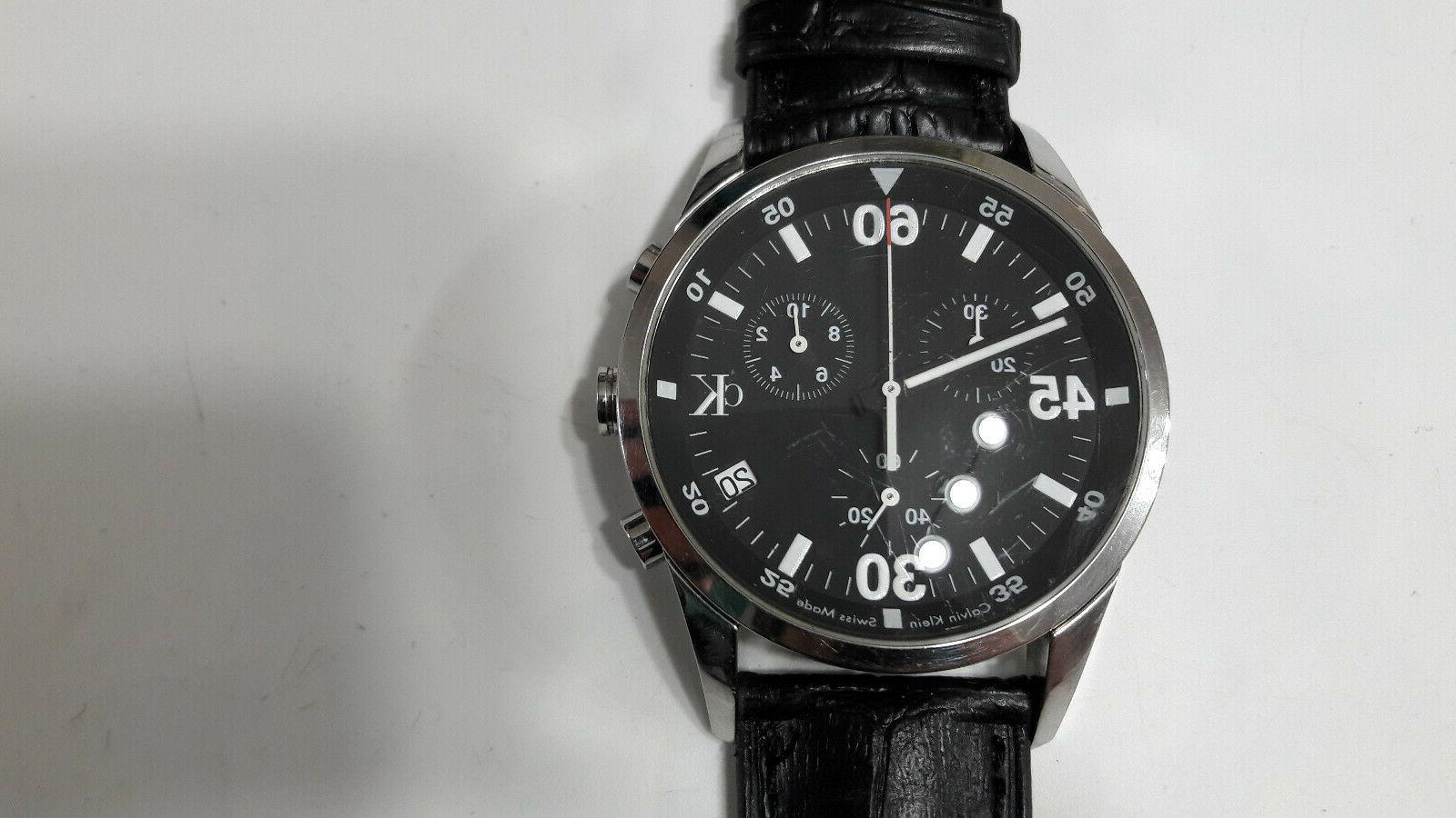 ck orologio cronografo chrono uomo quartz batteria