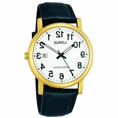 classico da uomo placcato oro orologio con