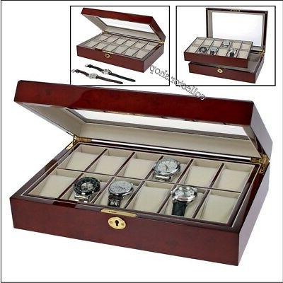 cofanetto per orologi in pregiato legno laccato