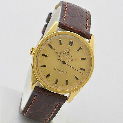constellation chronometer 18 kt gold automatic cal