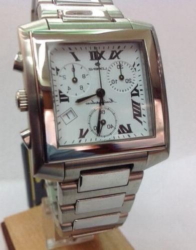 cronografo acciaio quadrato