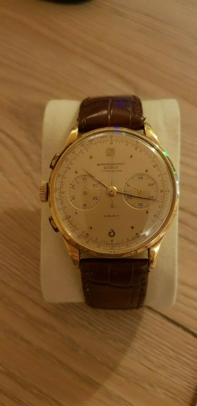 cronografo d oro anni 50 in perfetto