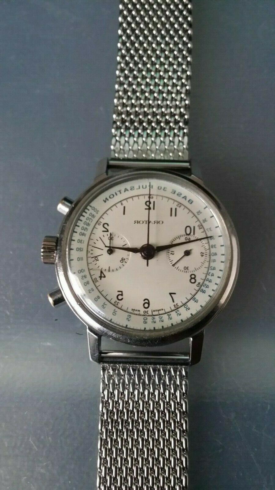 cronografo medicale oversize a carica manuale