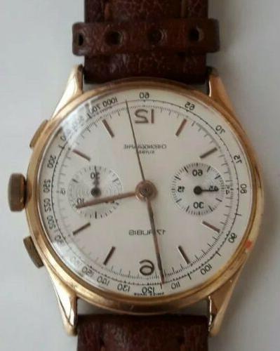 cronografo oro vintage 35mm