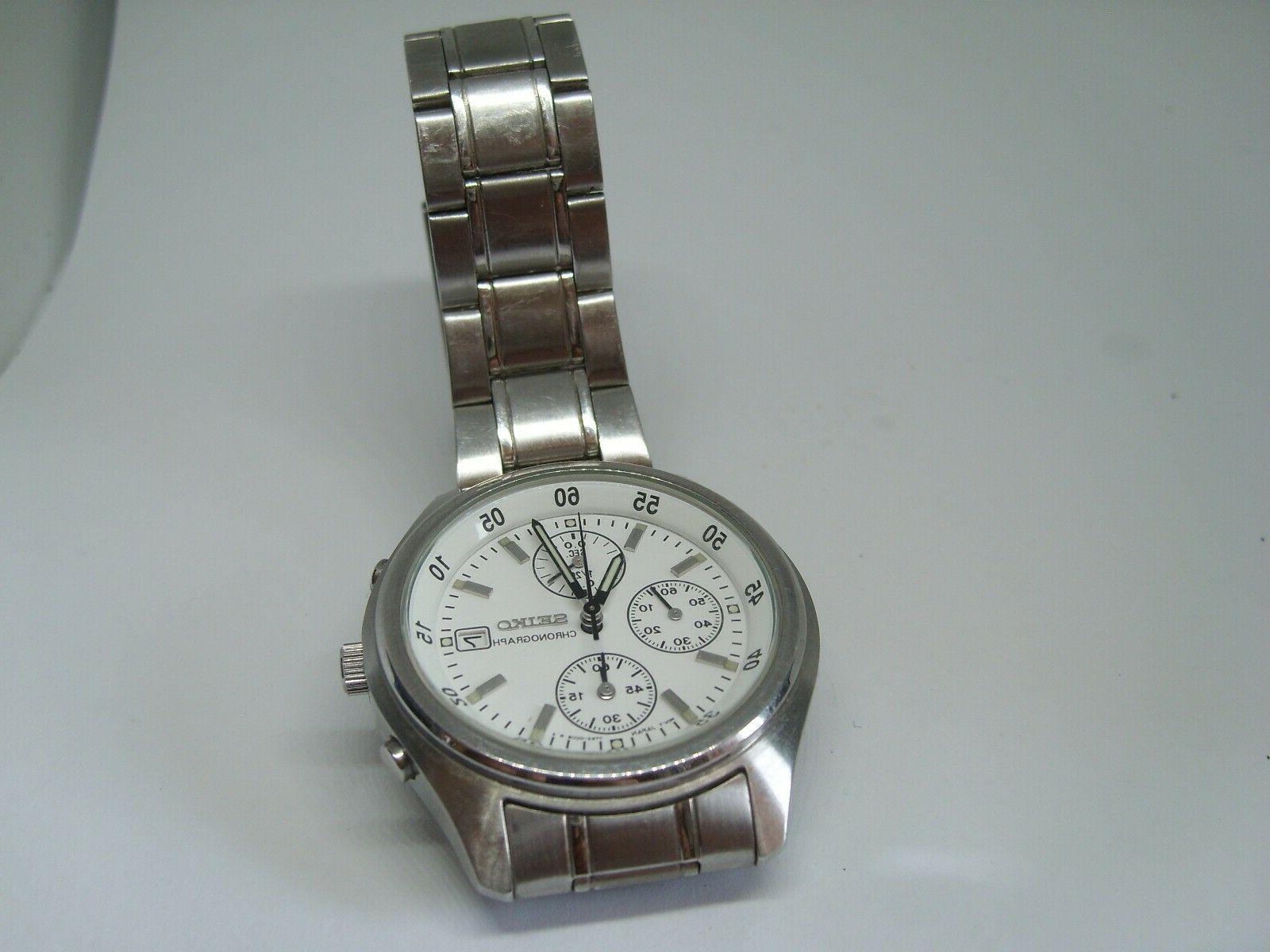 cronografo orologio uomo cinturino acciaio