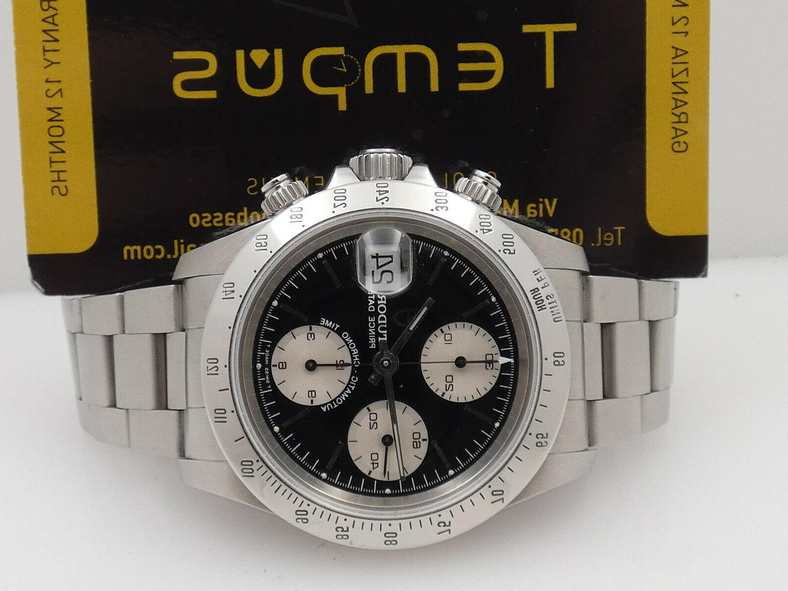 cronografo prince date 79280 with box acciaio