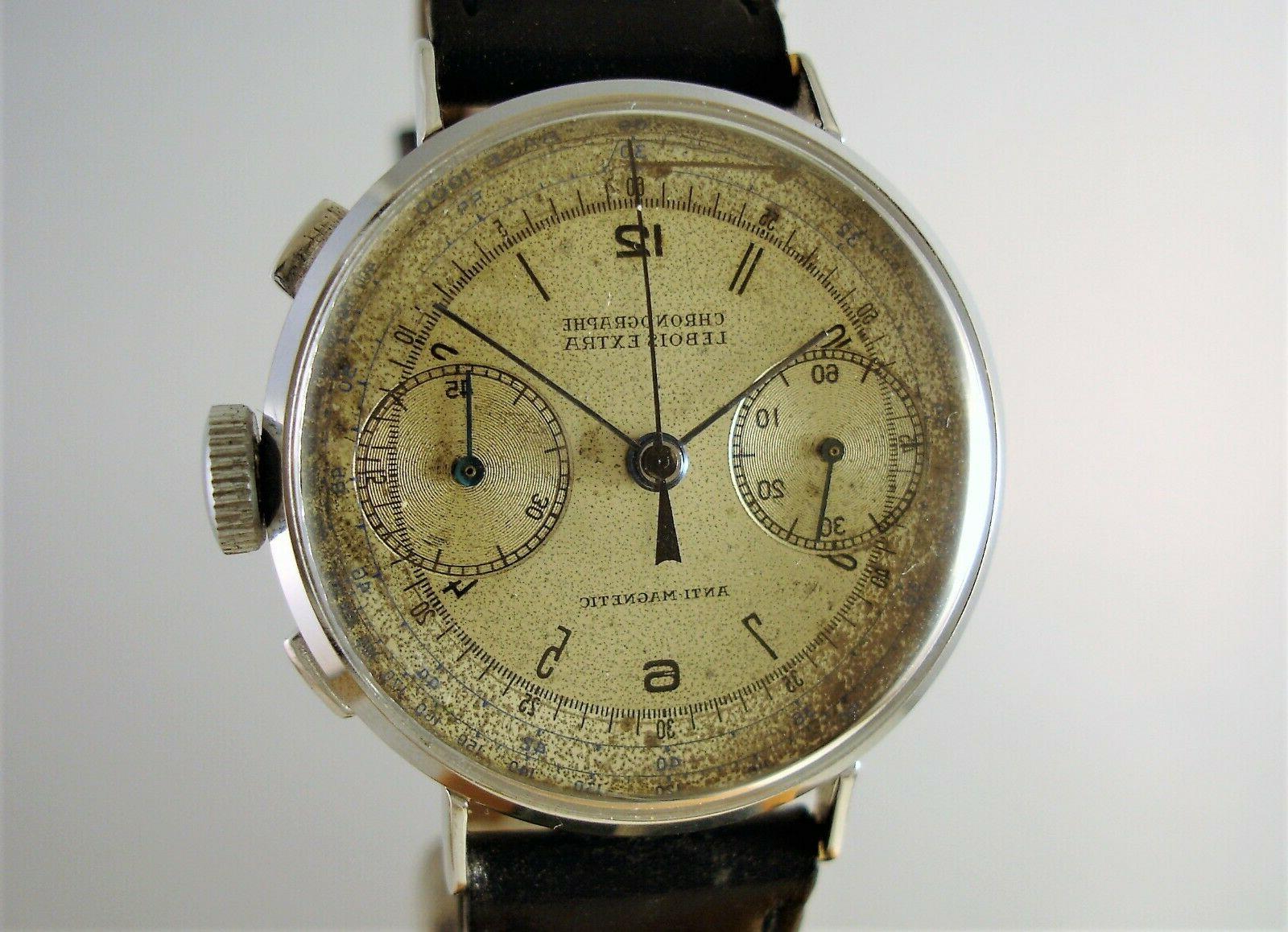 cronografo vintage watch oversize extra 36 mm