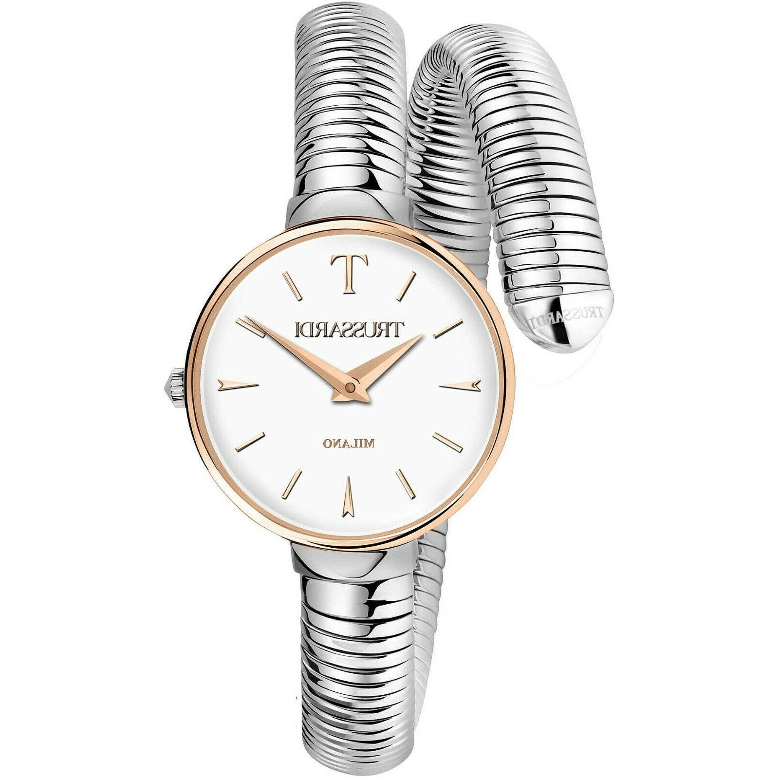 da donna in acciaio polso analogico trussardi