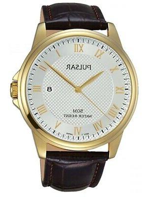 da uomo cinturino in pelle orologio data