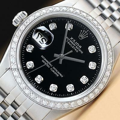 da uomo datejust 18k oro bianco diamante