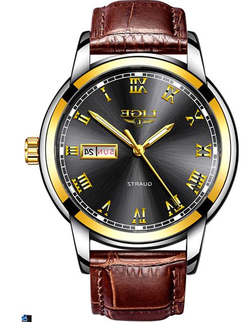 da uomo orologio al quarzo militare pelle