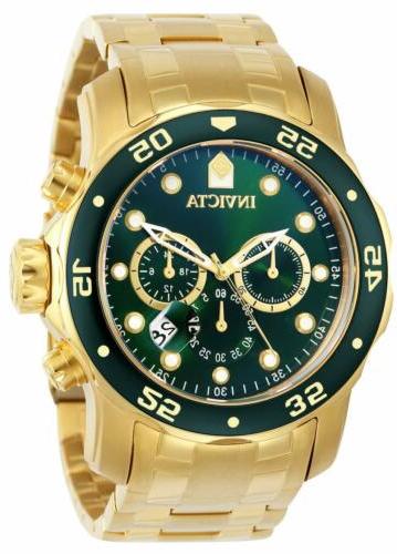 da uomo pro diver cronografo 18k placcata