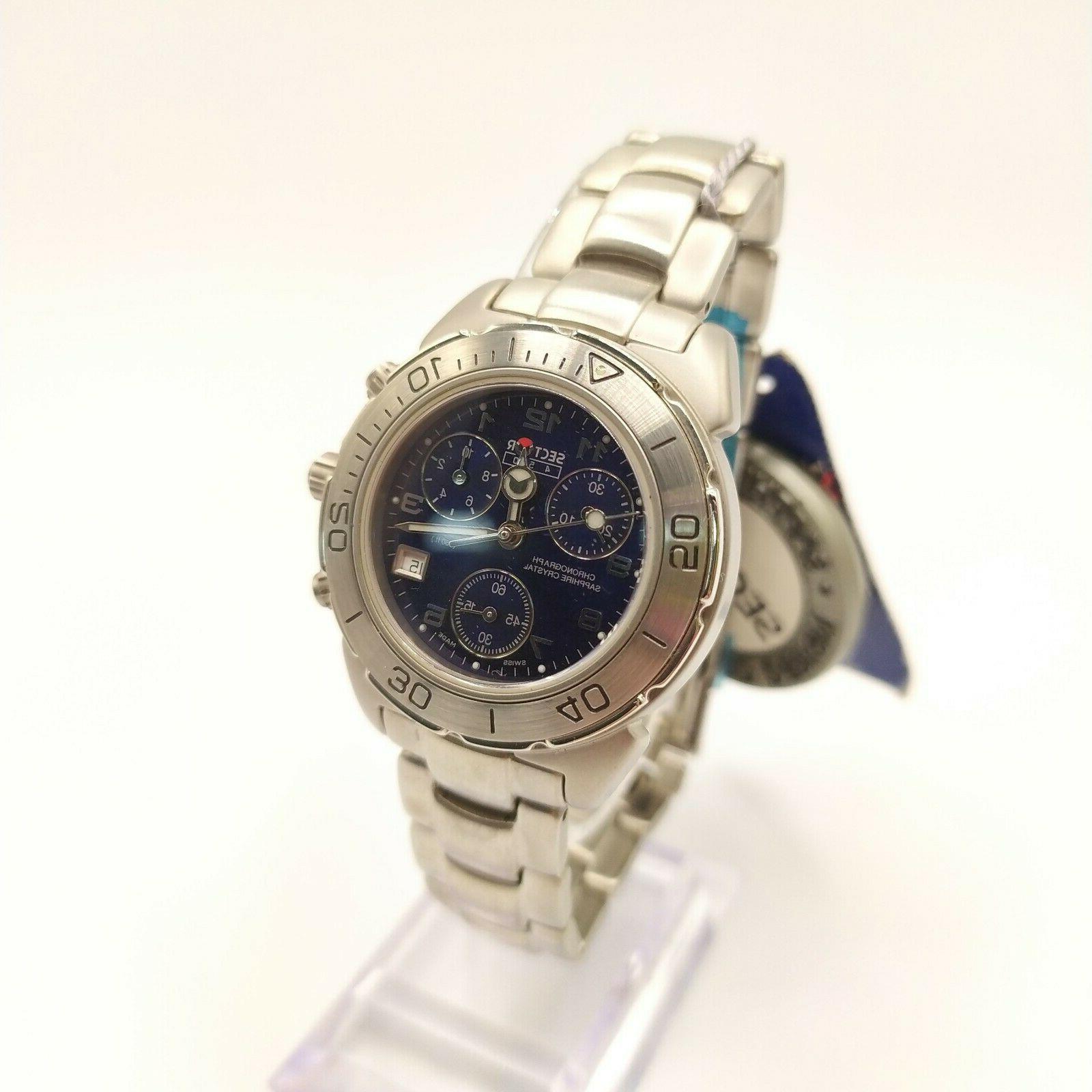 da uomo tempo e data cronografo sector