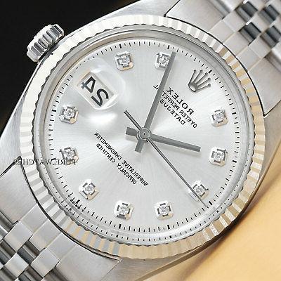 datejust oro bianco 18kt e acciaio quadrante