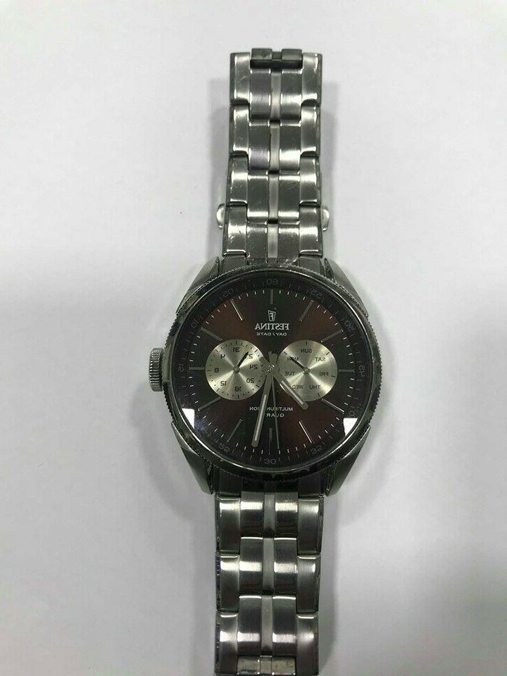 day date multifunction collection f16630 quartz 43mm