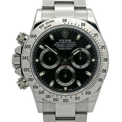 daytona 116520 uomo acciaio inox automatico nero