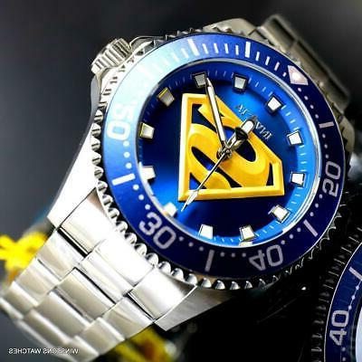 dc comics superman pro diver acciaio inox