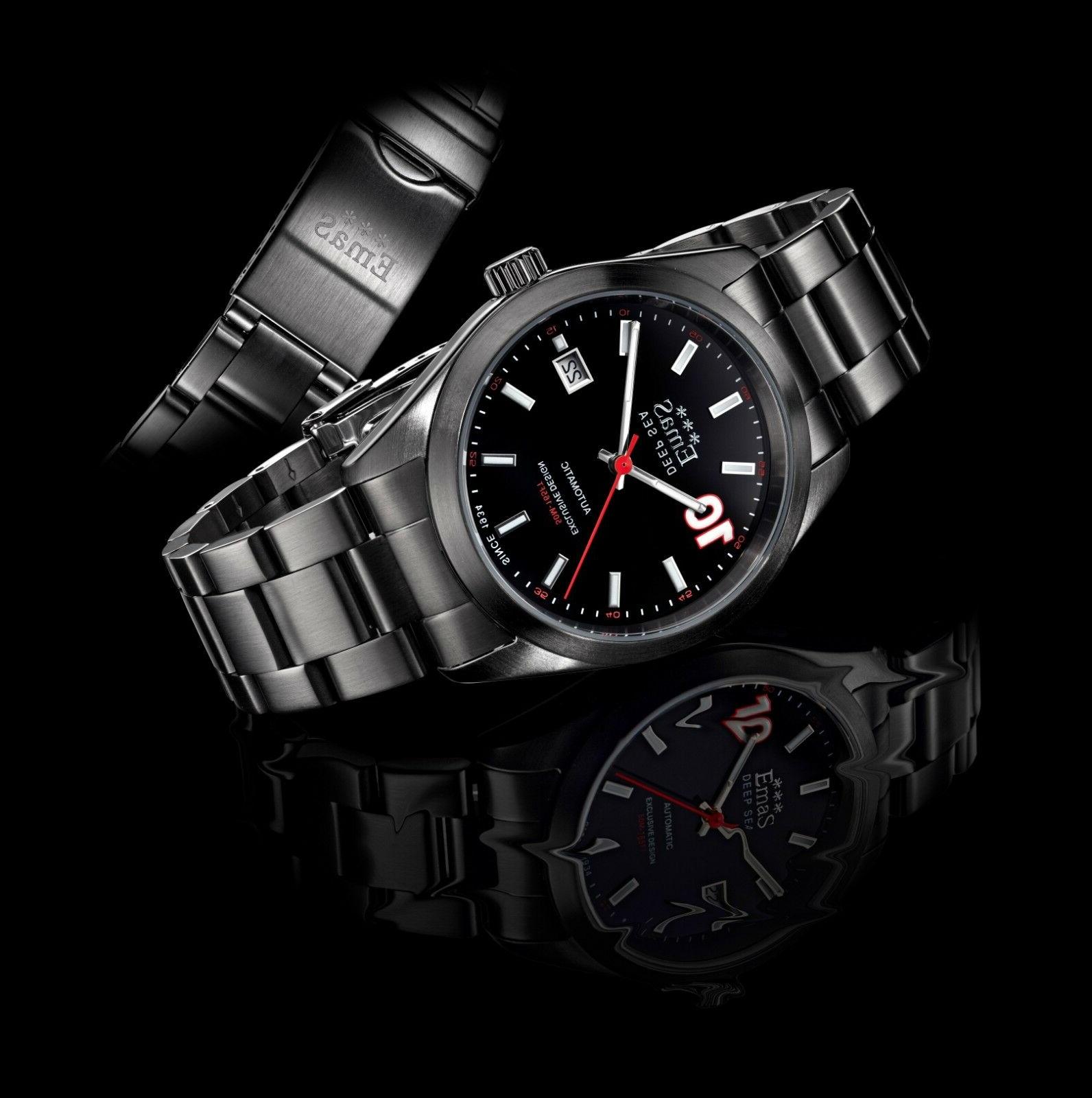 deep sea automatico acciaio ip nero orologio