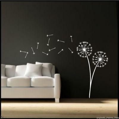 dente di leone orologio semi muro decalcomania