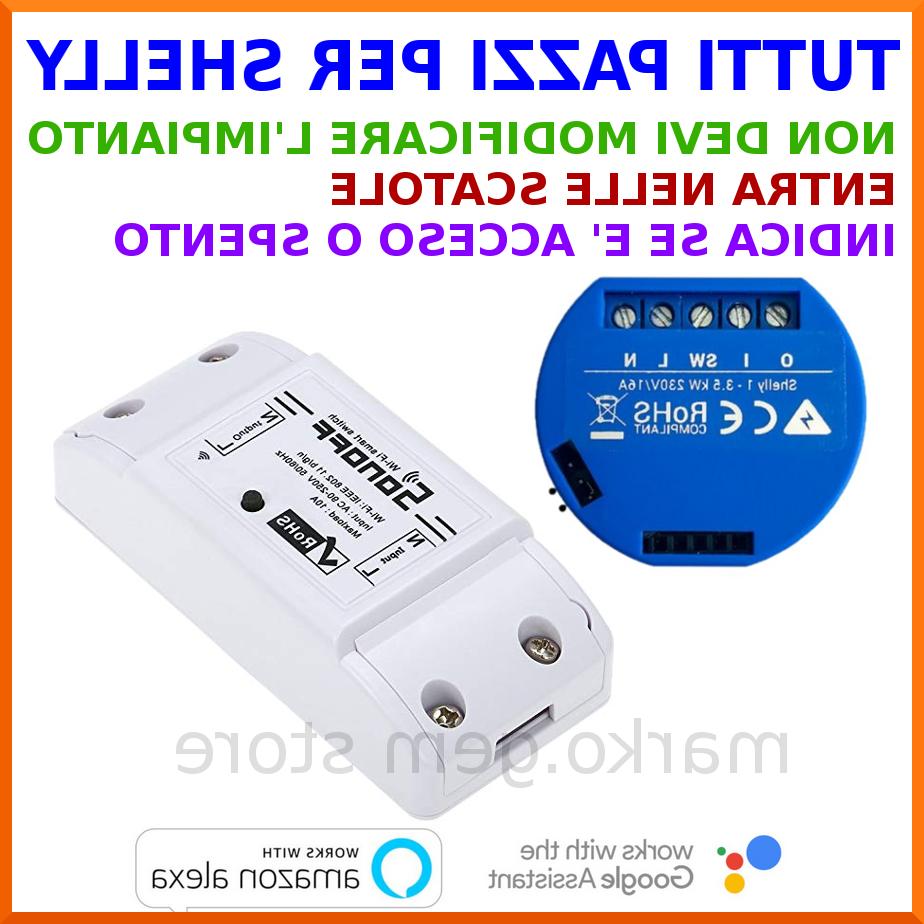 domotica interruttore wifi shelly e sonoff smartphone