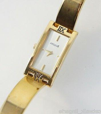 donna 97t46 color oro placcato orologio bracciale