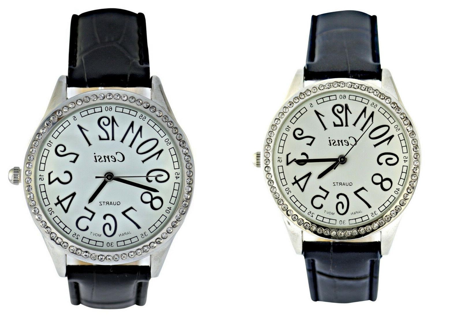 donna argento diamante grande quadrante pu pelle
